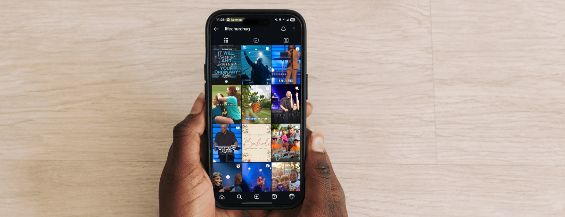 life church social media grid